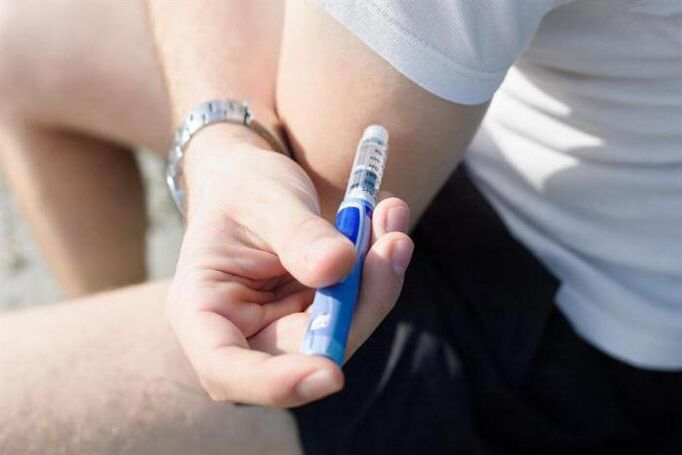 Inxección de involucrada en Diabetes